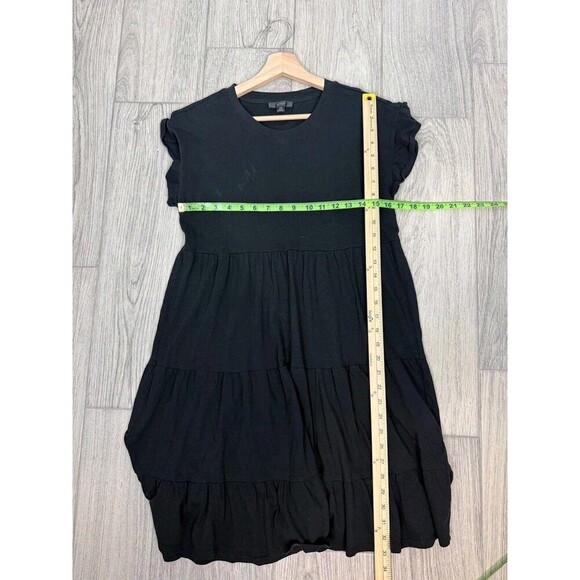 J Crew Black Tiered Mini Shift Dress XS - Picture 6 of 6